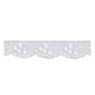 Cream Rayon Embroidery on Tulle Lace Trim by the Metre image number 1