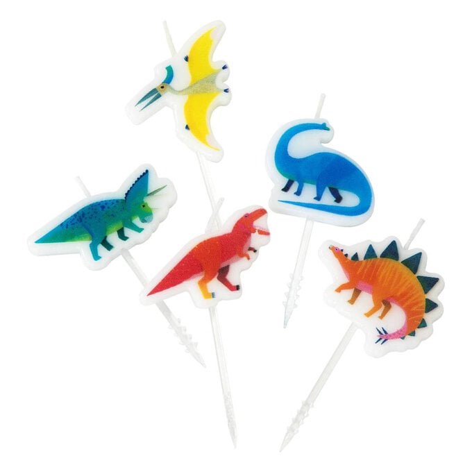Talking Tables Dinosaur Candles 5 Pack image number 1