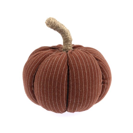 Brown Cotton Viscose Pumpkin 9cm image number 1
