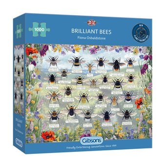 Gibsons Brilliant Bees Jigsaw Puzzle 1000 Pieces