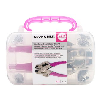 We R Makers Crop-A-Dile Pink Kit 