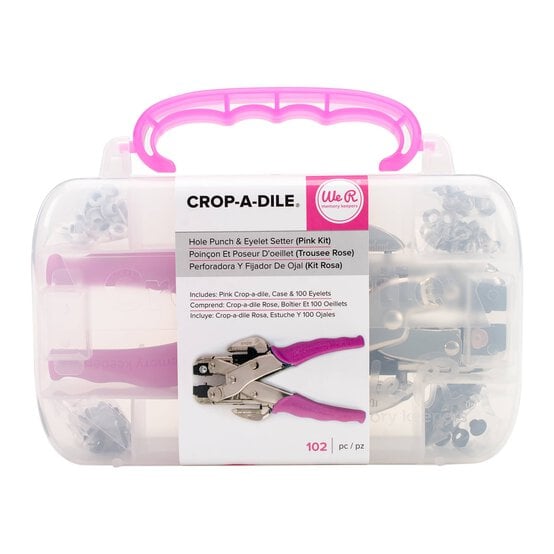 We R Makers Crop-A-Dile Pink Kit  image number 1
