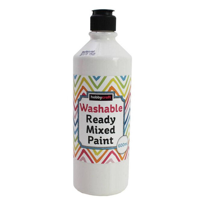 White Washable Ready Mixed Paint 600ml image number 1