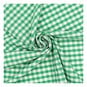 Emerald 1/4 Gingham Fabric by the Metre image number 1