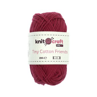 Knitcraft Magenta Tiny Cotton Friends Yarn 25g