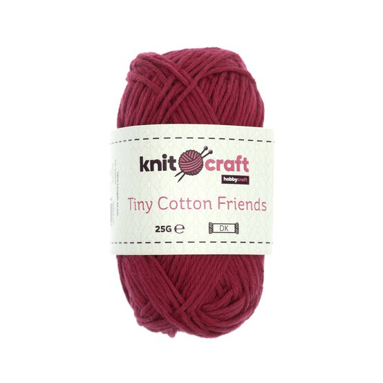Knitcraft Magenta Tiny Cotton Friends Yarn 25g image number 1