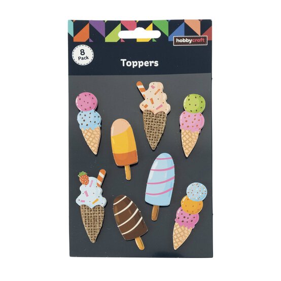 Ice Cream Card Toppers 8 Pack image number 4