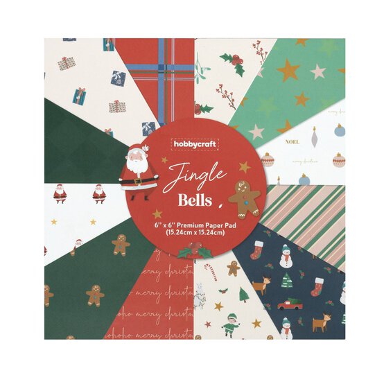 Jingle Bells 6 x 6 Inches Paper Pad 24 Sheets image number 5