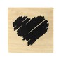 Sketch Heart Wooden Stamp 3.8cm x 3.8cm image number 3