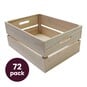 Natural Wooden Crate 72 Pack Bundle image number 1