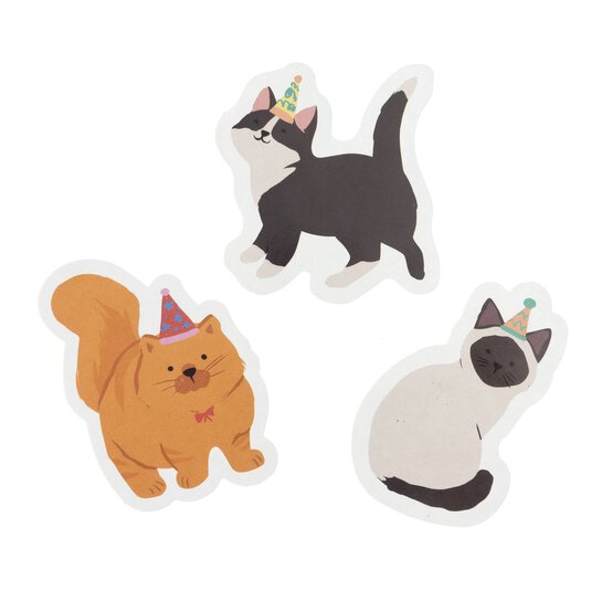 Party Cat Paper Stickers 3 Pack image number 1