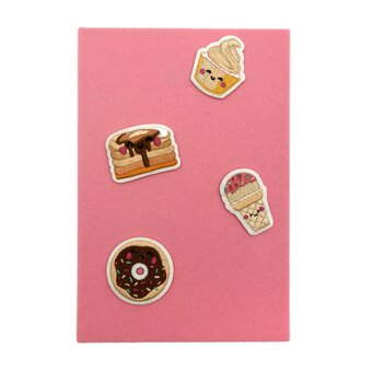 Kawaii Treats Patch Felt Notebook A5 