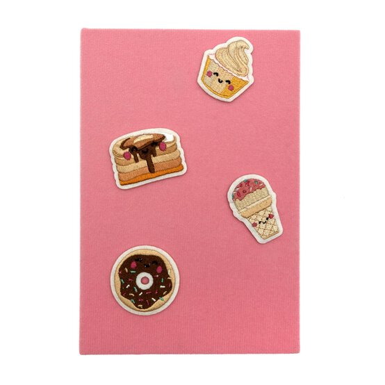 Kawaii Treats Patch Felt Notebook A5  image number 1