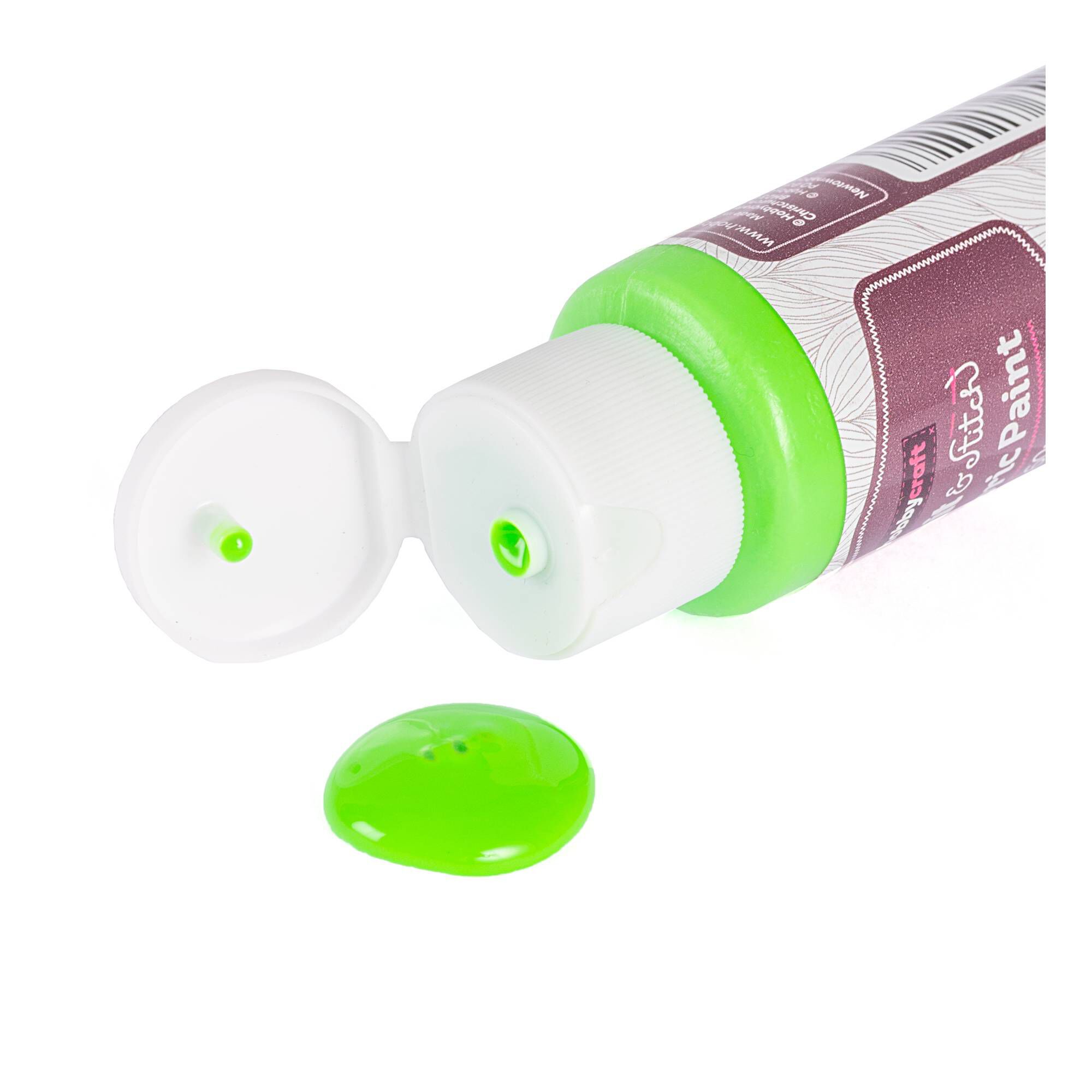 Fluorescent Green Fabric Paint 60ml Hobbycraft