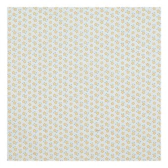 Yellow Meadow Cotton Fabric by the Metre