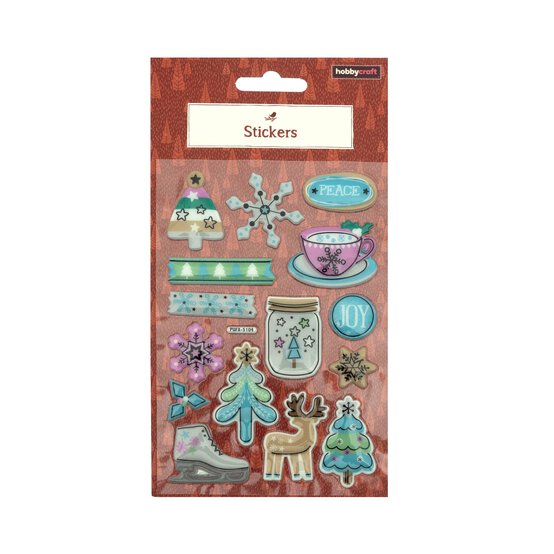 Christmas Tree Puffy Stickers image number 3