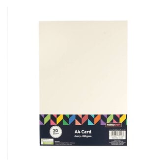 Ivory Card A4 20 Pack image number 4