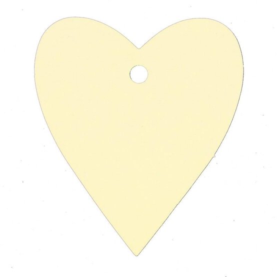 Ivory Heart Tags 7cm 30 Pack image number 3
