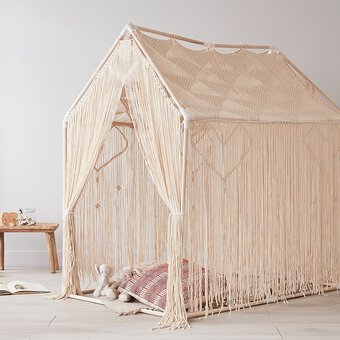 How to Make a Macrame Playhouse