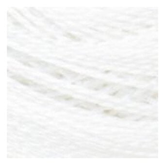 DMC White Pearl Cotton Thread on a Ball Size 8 80m (B5200)