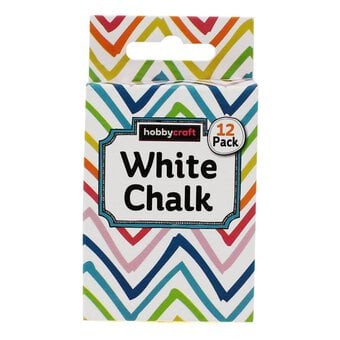 Anti-Dust White Chalks 12 Pack