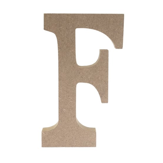 MDF Wooden Letter F 13cm image number 2
