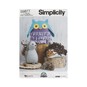 Simplicity Plush Animal Sewing Pattern S9877 (One Size) image number 1