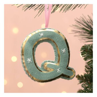 Hanging Felt Letter Q Decoration