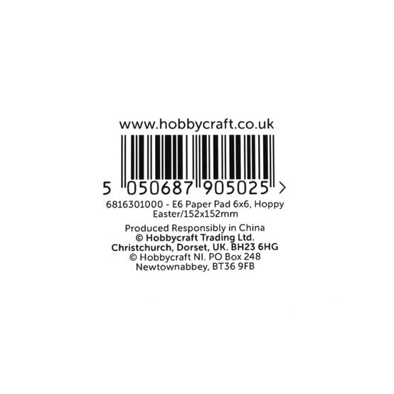 Hoppy Easter Paper Pad 24 Sheets 6 x 6 Inches image number 6