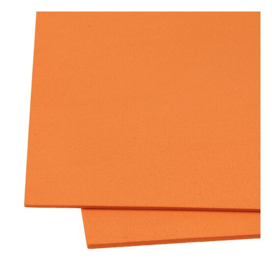 Orange EVA Foam Sheet 22.5cm x 30cm image number 3