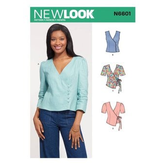 New Look Women's Wrap Top Sewing Pattern N6601