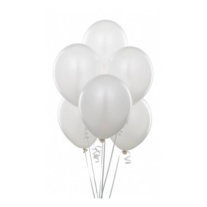 Linen White Latex Balloons 10 Pack image number 1
