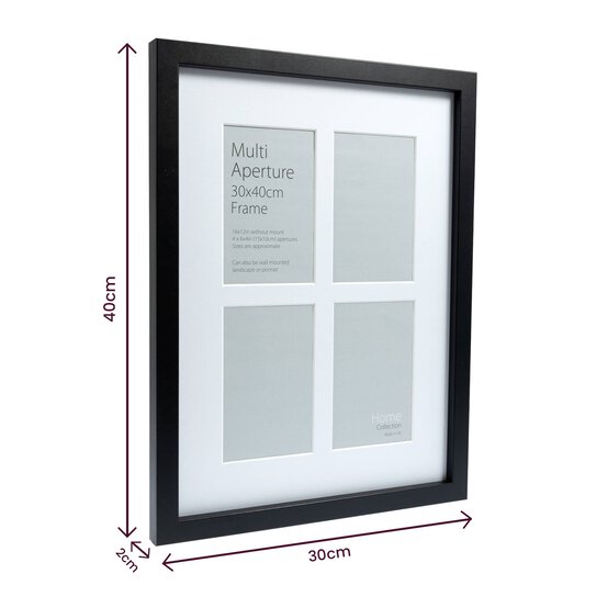 Black Multi Aperture Frame 30cm x 40cm image number 4