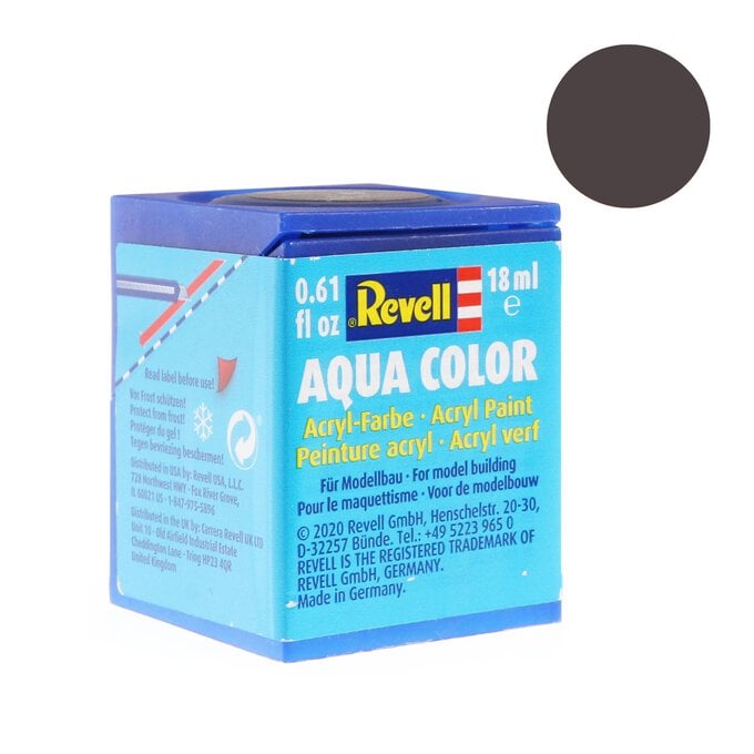 Revell Leather Brown Matt Aqua Colour Acrylic Paint 18ml (184) image number 1