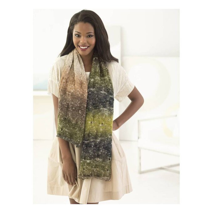 FREE PATTERN Lion Brand Shawl in a Ball Easy Eyelet Scarf L60271 ...