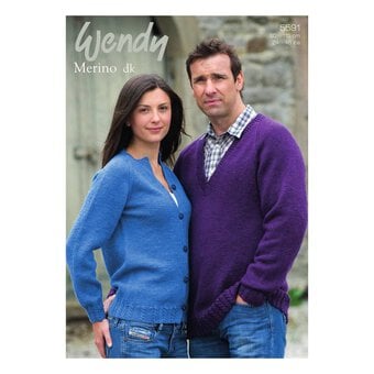 Wendy Merino DK Cardigan and Sweater Digital Pattern 5591