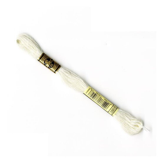 DMC White Mouline Special 25 Cotton Thread 8m (3865) image number 1