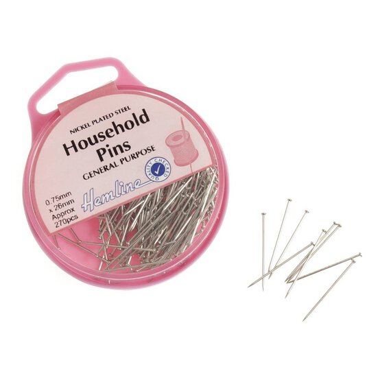 Hemline Household Pins  270 Pack image number 2