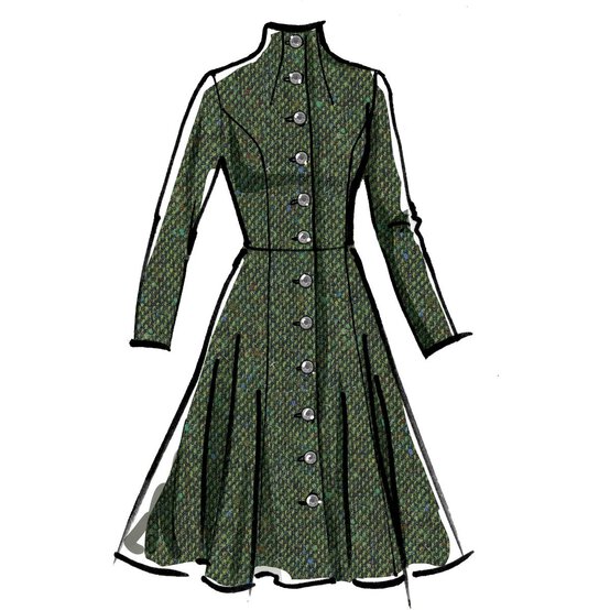 McCall&rsquo;s Astoria Coats Sewing Pattern M8156 (6-14) image number 3