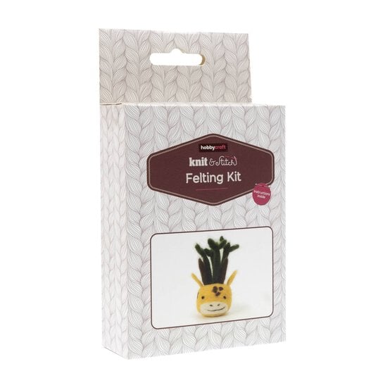 Giraffe Potted Plant Felting Kit image number 1