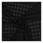Black Broderie Anglaise Fabric by the Metre image number 1