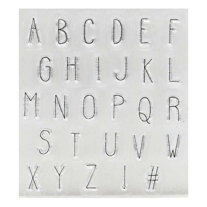 Hand Block Font Alphabet Stamps 28 Pack image number 1