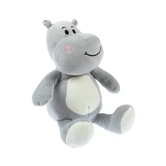 Super Soft Grey Hippo Plush Toy