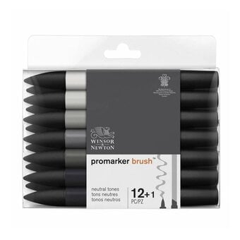 Winsor & Newton Grey Promarker Brush 12 Pack image number 2