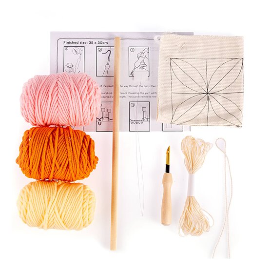 Geometric Punch Needle Wall Hanging Kit image number 3