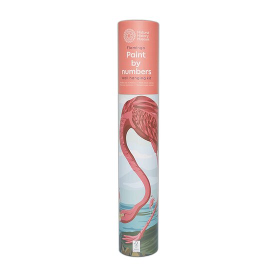 NHM Flamingo Paint by Numbers Wall Hanging Kit image number 1