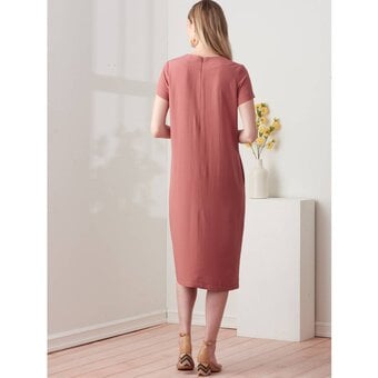 Simplicity V-Neck Shift Dress Sewing Pattern S9262 (6-14) image number 7