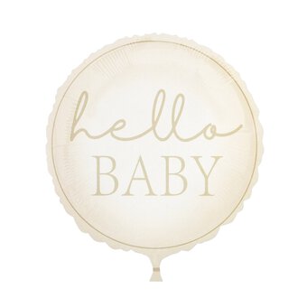 Large Hello Baby Foil Balloon