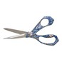 Blue Woodblock Floral Dressmaking Scissors image number 2