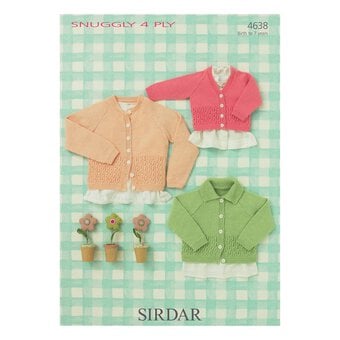 Sirdar Snuggly 4 Ply Cardigans Digital Pattern 4638